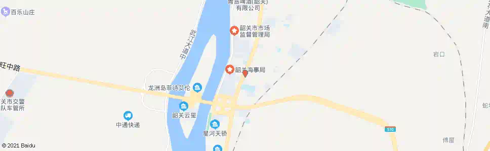 韶关森鑫汽车城(南郊六公里)_公交站地图_韶关公交_妙搜公交查询2025