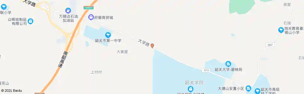 韶关坳下_公交站地图_韶关公交_妙搜公交查询2025