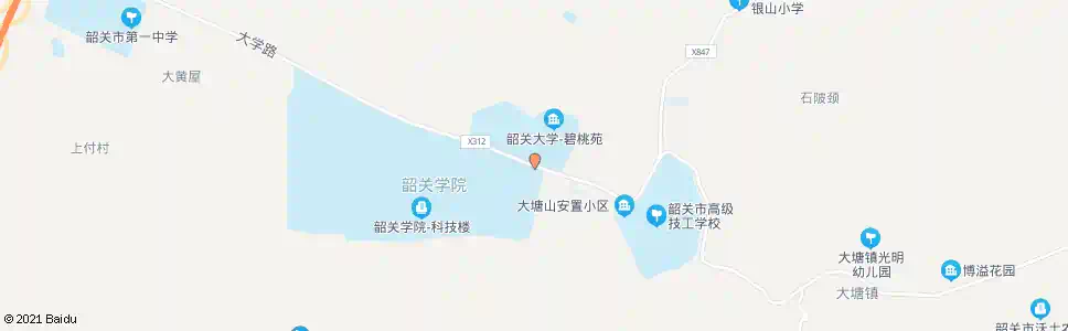 韶关韶关学院北区_公交站地图_韶关公交_妙搜公交查询2025