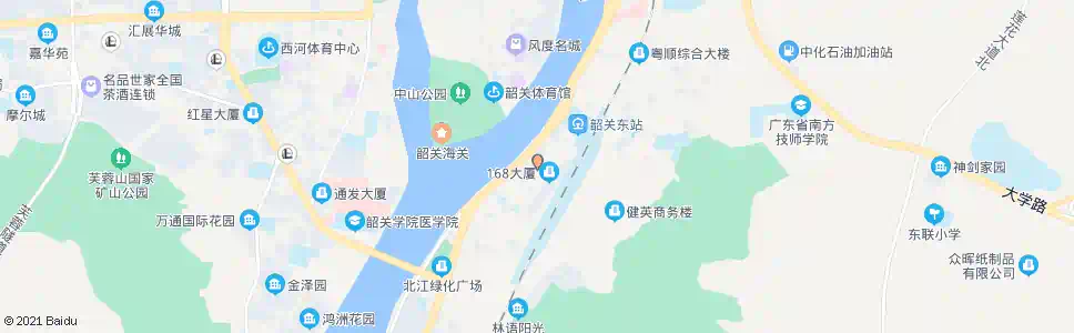 韶关韶关大道1_公交站地图_韶关公交_妙搜公交查询2025