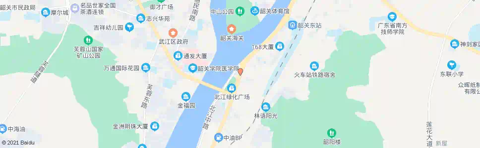 韶关福康医院_公交站地图_韶关公交_妙搜公交查询2025