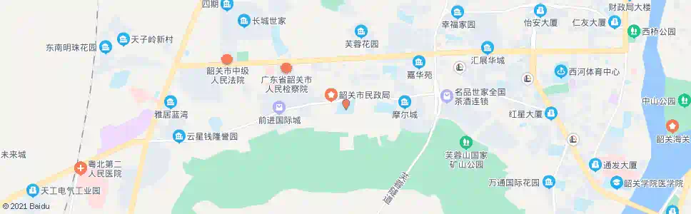 韶关第九中学_公交站地图_韶关公交_妙搜公交查询2025