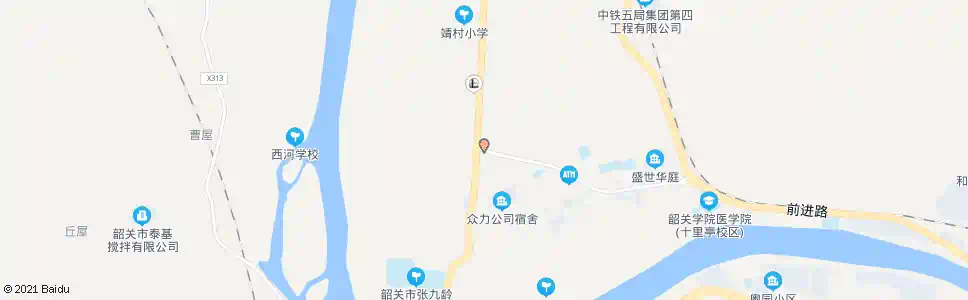 韶关粤北技校北校区_公交站地图_韶关公交_妙搜公交查询2025