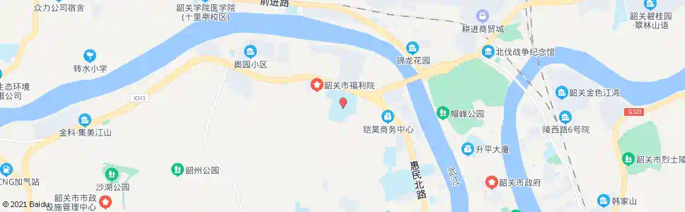 韶关北江实验学校_公交站地图_韶关公交_妙搜公交查询2025