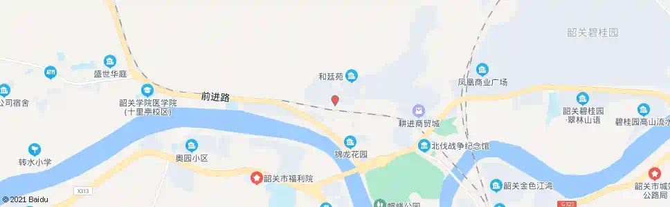 韶关五里亭综合市场_公交站地图_韶关公交_妙搜公交查询2025