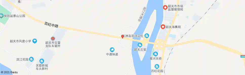 韶关百旺大桥(西)_公交站地图_韶关公交_妙搜公交查询2025