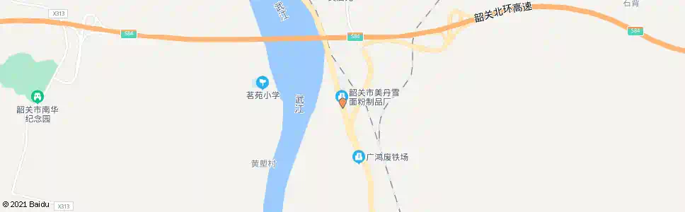 韶关先刂鸡坑_公交站地图_韶关公交_妙搜公交查询2025