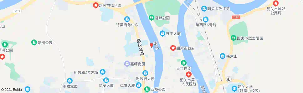 韶关海景花园_公交站地图_韶关公交_妙搜公交查询2025