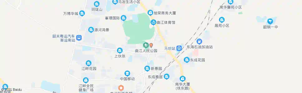 韶关人民公园_公交站地图_韶关公交_妙搜公交查询2025
