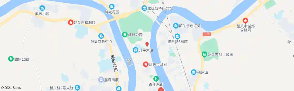 韶关峰前街_公交站地图_韶关公交_妙搜公交查询2025