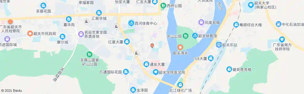 韶关田家炳中学_公交站地图_韶关公交_妙搜公交查询2025