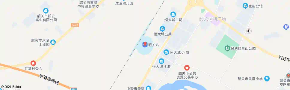 韶关韶关站(武广)_公交站地图_韶关公交_妙搜公交查询2025