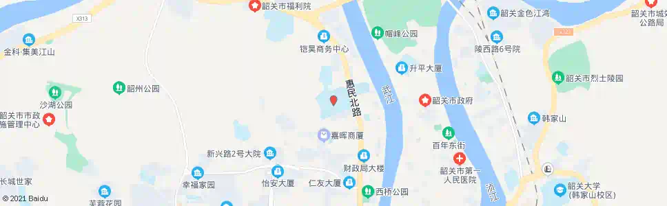 韶关北江中学_公交站地图_韶关公交_妙搜公交查询2025