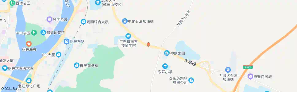 韶关华能石化公司_公交站地图_韶关公交_妙搜公交查询2025