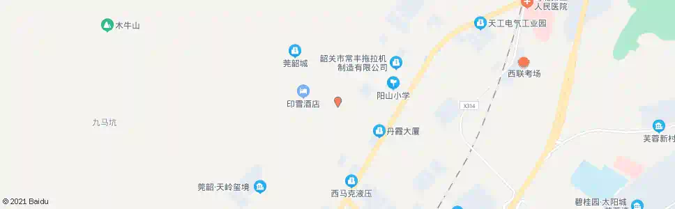 韶关东南轴承厂_公交站地图_韶关公交_妙搜公交查询2025