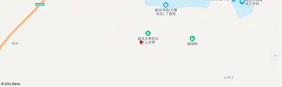 韶关水上世界_公交站地图_韶关公交_妙搜公交查询2025