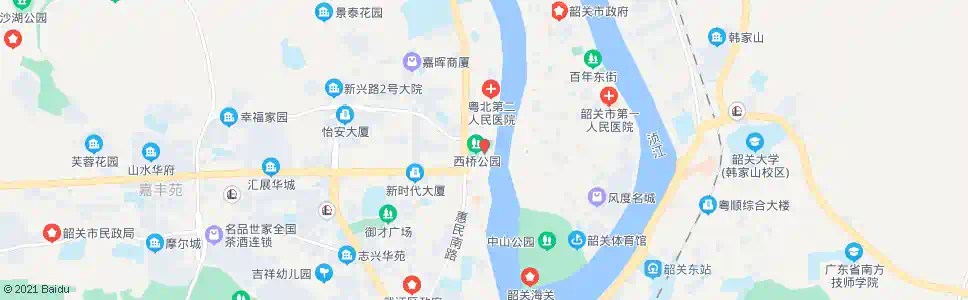 韶关青少年宫_公交站地图_韶关公交_妙搜公交查询2025