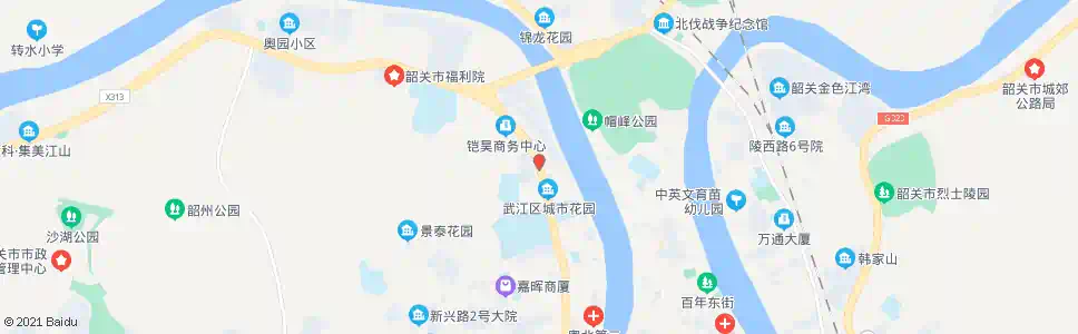 韶关市体校_公交站地图_韶关公交_妙搜公交查询2025