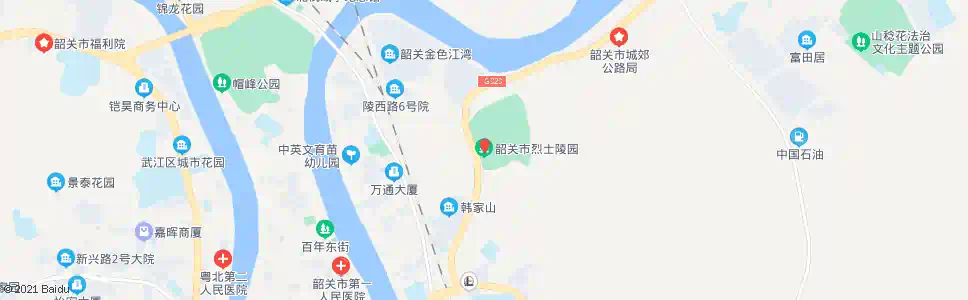 韶关烈士陵园_公交站地图_韶关公交_妙搜公交查询2025