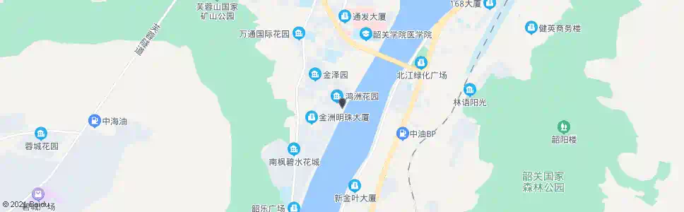 韶关鸿洲花园_公交站地图_韶关公交_妙搜公交查询2025