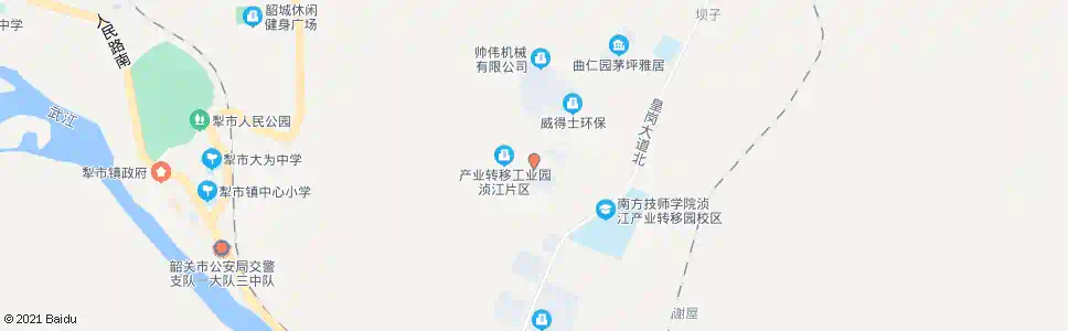 韶关创业园管委会_公交站地图_韶关公交_妙搜公交查询2025