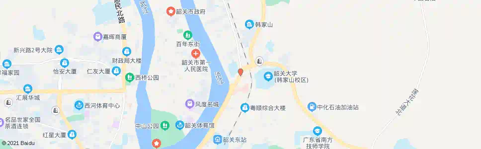韶关启明路口_公交站地图_韶关公交_妙搜公交查询2025