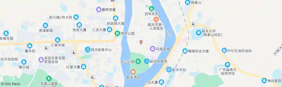 韶关解放路(中)_公交站地图_韶关公交_妙搜公交查询2025