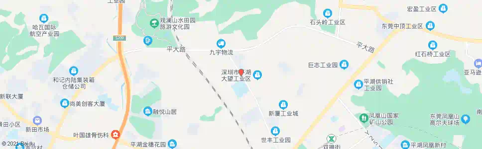 深圳罗山工业区_公交站地图_深圳公交_妙搜公交查询2025
