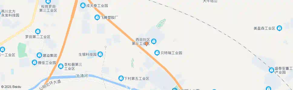 深圳西田锦绣工业园_公交站地图_深圳公交_妙搜公交查询2025