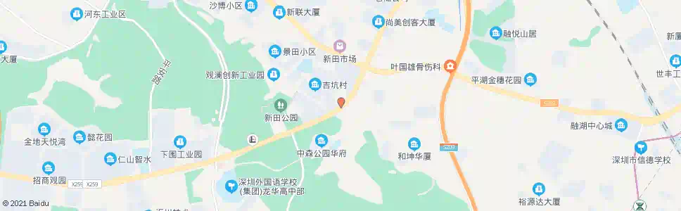 深圳吉坑村口_公交站地图_深圳公交_妙搜公交查询2025