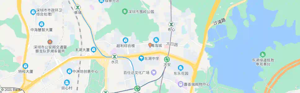 深圳君逸华府2_公交站地图_深圳公交_妙搜公交查询2025