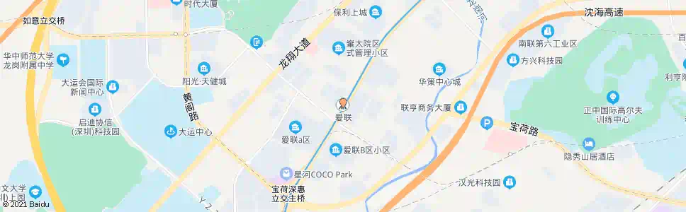 深圳爱联地铁站_公交站地图_深圳公交_妙搜公交查询2025