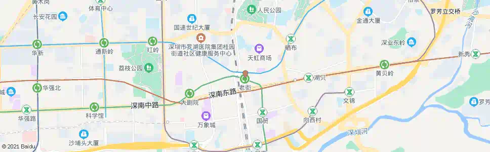 深圳东门老街_公交站地图_深圳公交_妙搜公交查询2025