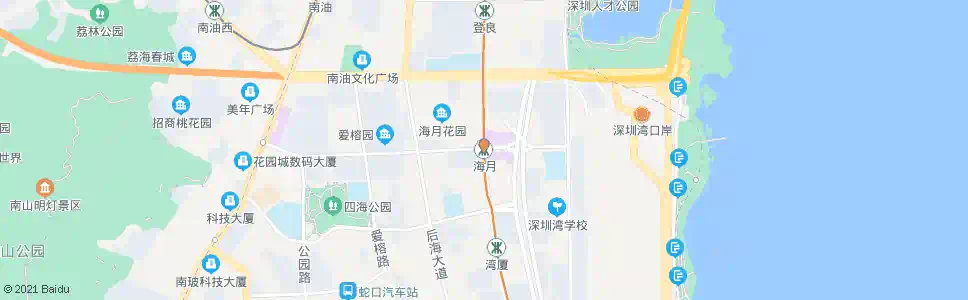 深圳海月地铁站_公交站地图_深圳公交_妙搜公交查询2025