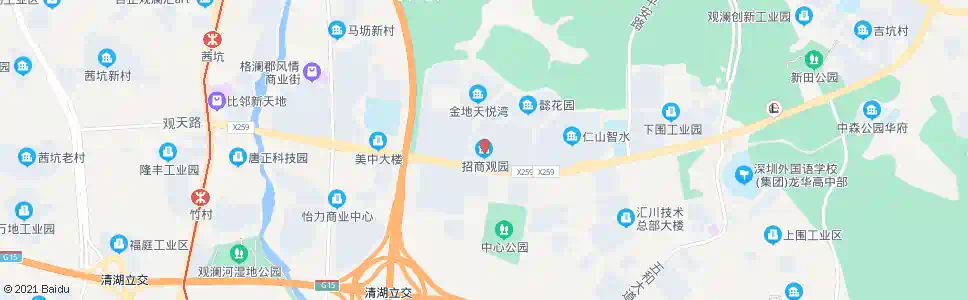 深圳招商观园_公交站地图_深圳公交_妙搜公交查询2025