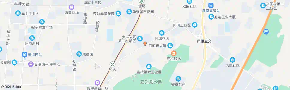 深圳凤凰里_公交站地图_深圳公交_妙搜公交查询2025