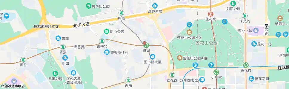 深圳景田站_公交站地图_深圳公交_妙搜公交查询2025