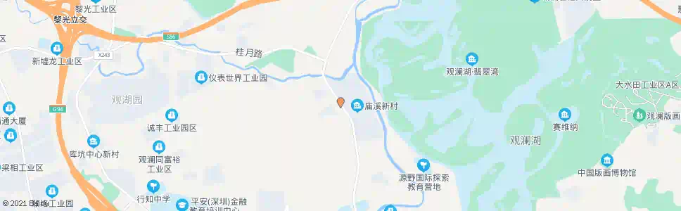 深圳庙溪新村_公交站地图_深圳公交_妙搜公交查询2025