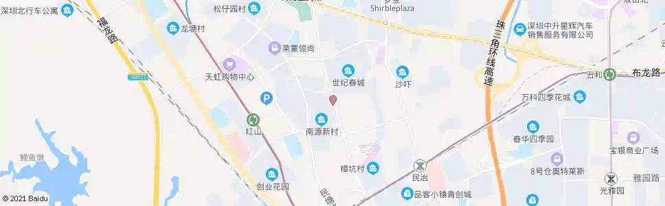 深圳民兴路口_公交站地图_深圳公交_妙搜公交查询2025