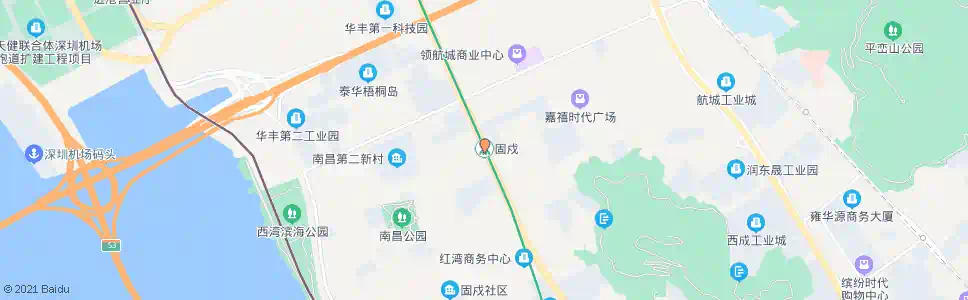 深圳固戍站_公交站地图_深圳公交_妙搜公交查询2025