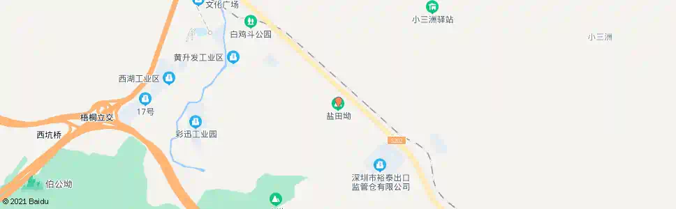 深圳盐田坳_公交站地图_深圳公交_妙搜公交查询2025