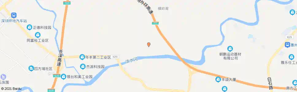 深圳横岭工业区2_公交站地图_深圳公交_妙搜公交查询2025