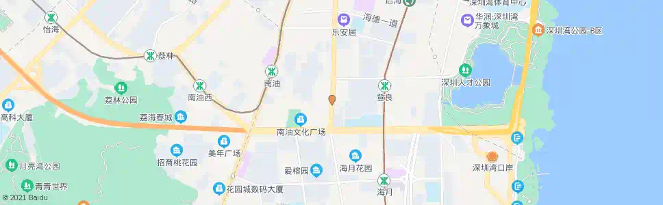 深圳后海新村_公交站地图_深圳公交_妙搜公交查询2025
