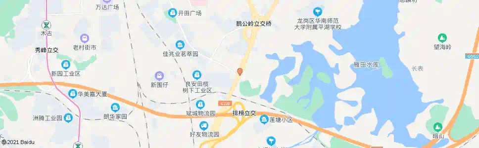 深圳良安田村委_公交站地图_深圳公交_妙搜公交查询2025