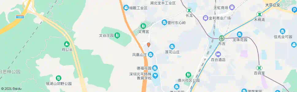 深圳春蕾幼儿园_公交站地图_深圳公交_妙搜公交查询2025