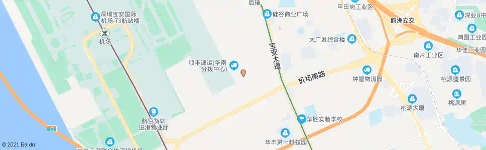 深圳顺丰物流基地_公交站地图_深圳公交_妙搜公交查询2025
