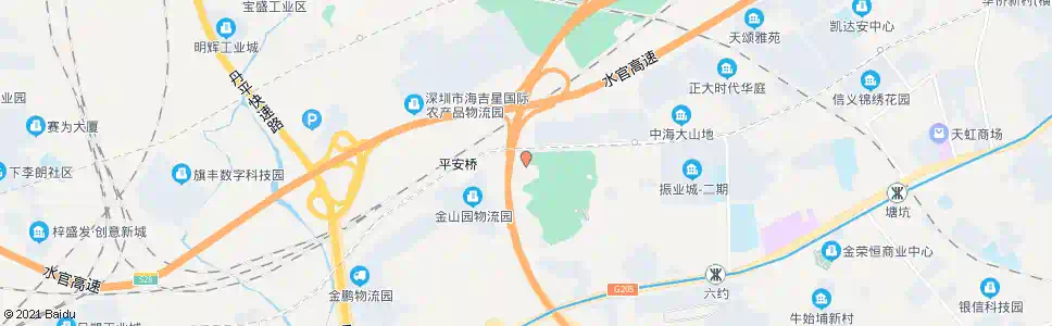 深圳六约新村总站_公交站地图_深圳公交_妙搜公交查询2025