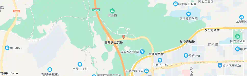 深圳官井头_公交站地图_深圳公交_妙搜公交查询2025
