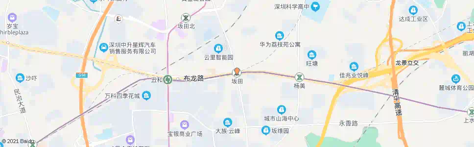 深圳坂田站_公交站地图_深圳公交_妙搜公交查询2025