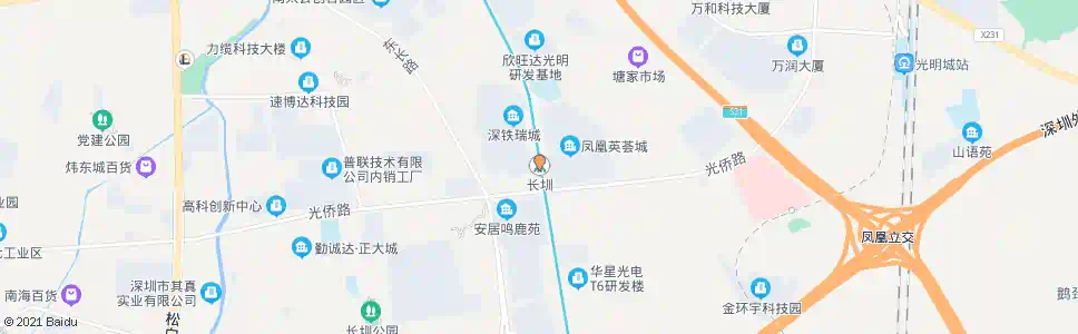 深圳长圳村委_公交站地图_深圳公交_妙搜公交查询2025